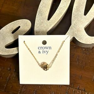 Crown & Ivy Knot Necklace